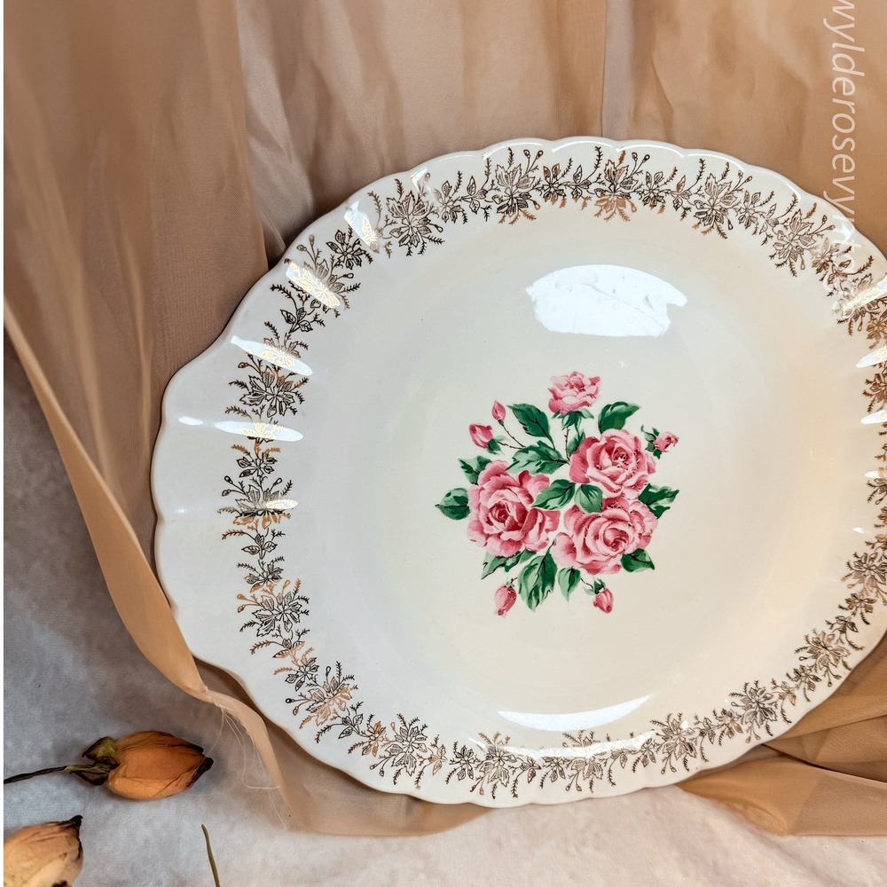 Floral China Bouquet Platter - Picture 3 of 9